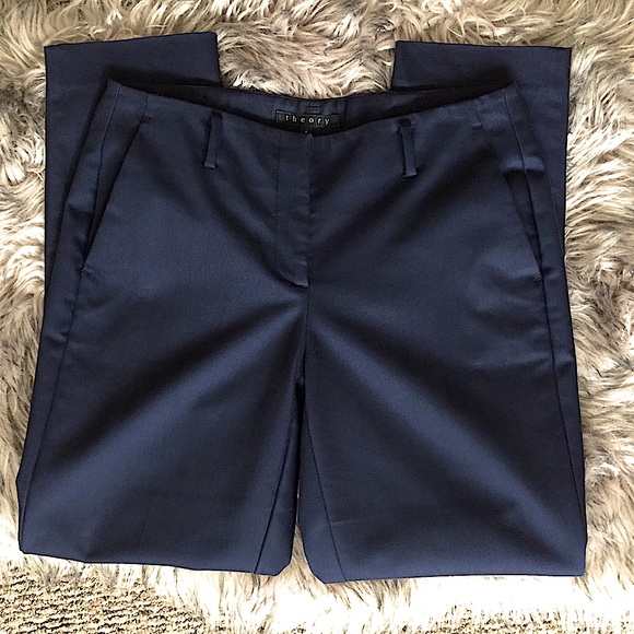 Theory Natural Bedina Pavia ankle cropped Pants - Picture 3 of 13